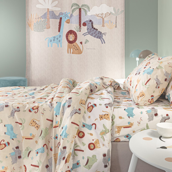 Σεντόνια Μονά (Σετ) Guy Laroche Jungle Natural