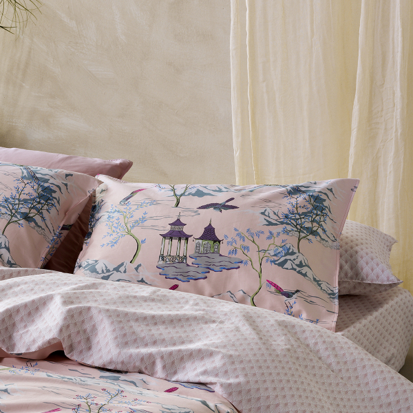 Ζεύγος Μαξιλαροθήκες Oxford (50x70) Kentia Stylish Pagoda 35