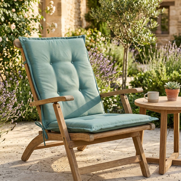 Αδιάβροχο Μαξιλάρι Καρέκλας Με Πλάτη 55cm Ravelia Sole Mint