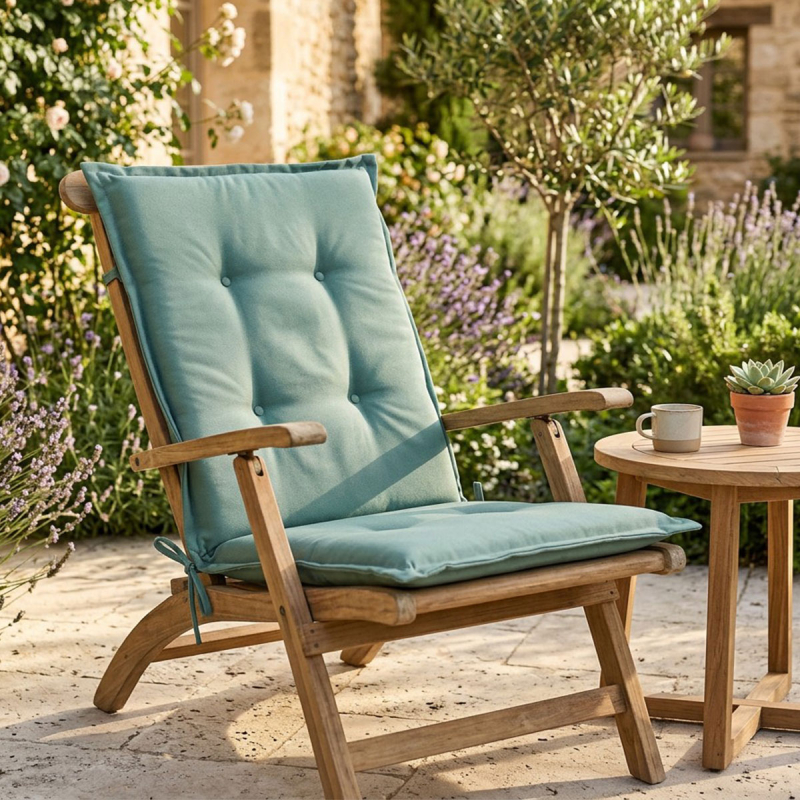 Αδιάβροχο Μαξιλάρι Καρέκλας Με Πλάτη 55cm Ravelia Sole Mint