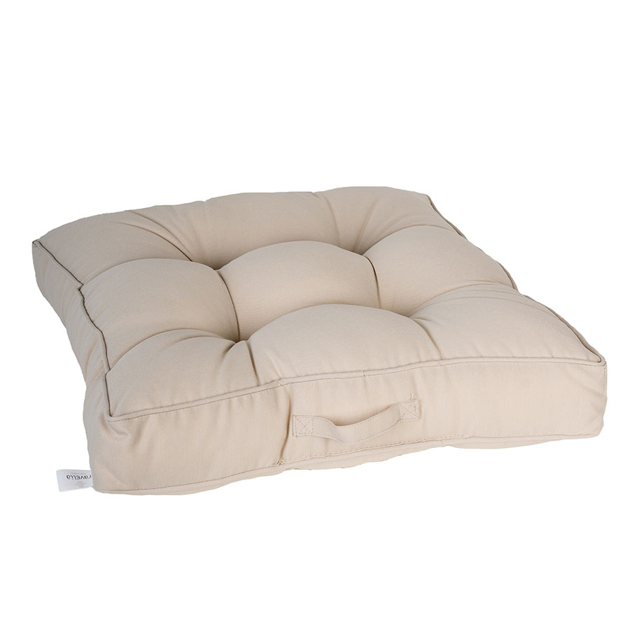 Αδιάβροχη Μαξιλάρα Δαπέδου (60X60X10) Ravelia Sole Beige Home Κήπος Μαξιλάρια Κήπου Spitishop