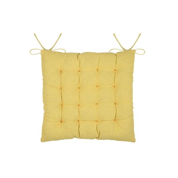 Μαξιλάρι Καρέκλας 2 Όψεων (38x38) S-F Coolvibes Jaune CUE136003GAL