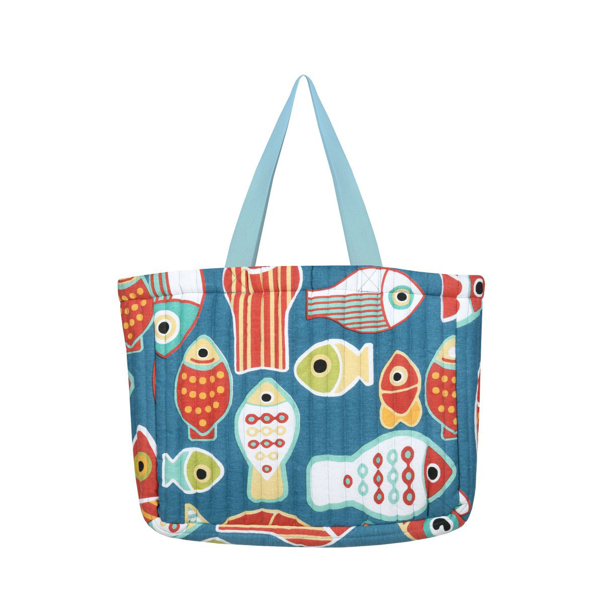 Τσάντα Θαλάσσης (44X10X35) S-F Colorfish Blue Ce099005 Home Τσάντες Spitishop