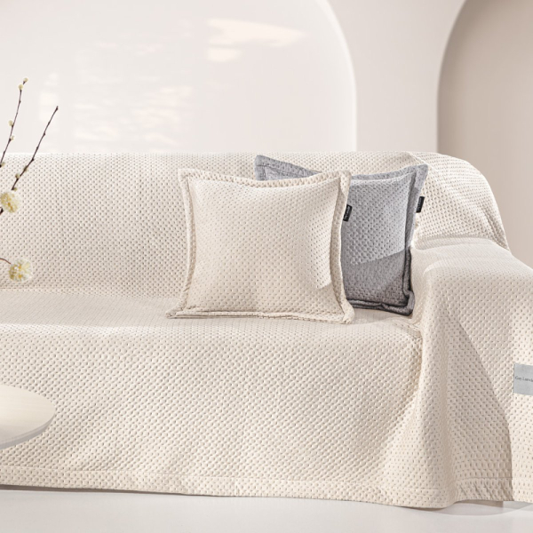 Ριχτάρι Καναπέ Διθέσιου (170x250) + Διακοσμητική Μαξιλαροθήκη Guy Laroche Cooling Natural Με Δροσιστική Τεχνολογία