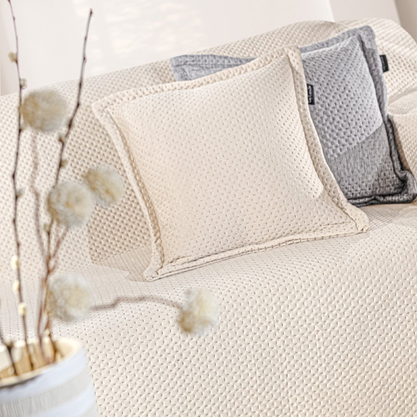 Ριχτάρι Καναπέ Διθέσιου (170x250) + Διακοσμητική Μαξιλαροθήκη Guy Laroche Cooling Natural Με Δροσιστική Τεχνολογία