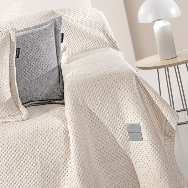 Ριχτάρι Καναπέ Διθέσιου (170x250) + Διακοσμητική Μαξιλαροθήκη Guy Laroche Cooling Natural Με Δροσιστική Τεχνολογία