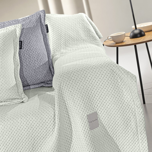 Ριχτάρι Καναπέ Τετραθέσιου (170x350) + Διακοσμητική Μαξιλαροθήκη (45x45+3) Guy Laroche Cooling Verde Με Δροσιστική Τεχνολογία