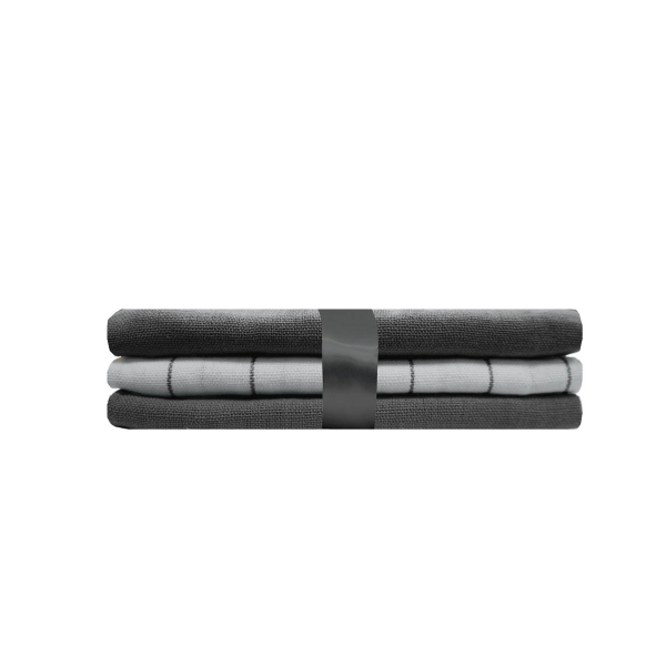 Ποτηρόπανα Κουζίνας (Σετ 3τμχ) L-C Gourmet Anthracite 1731417