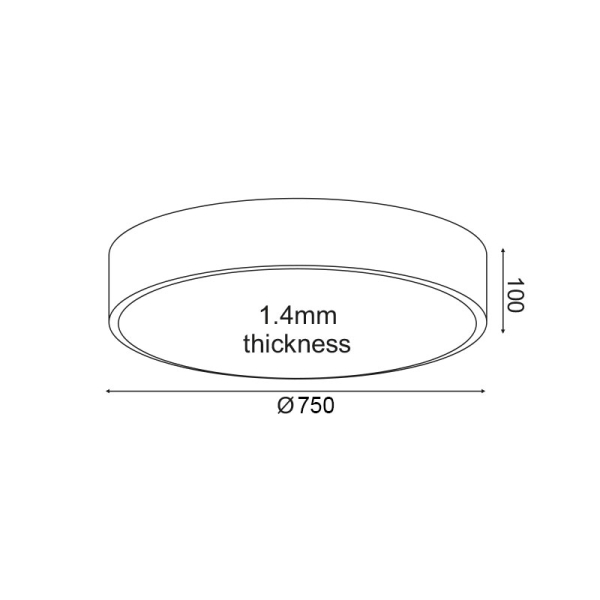 Φωτιστικό Οροφής LED Aca Optimus V29LEDP75WH White