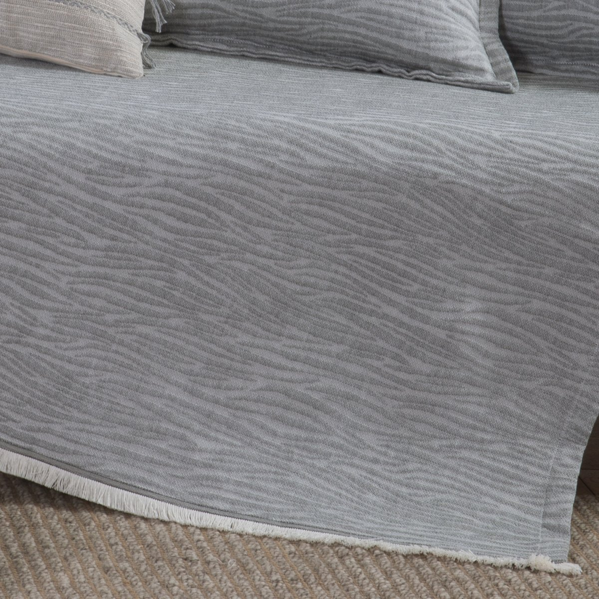 Ριχτάρι Πολυθρόνας (170X180) Nef-Nef Homeware Zebra Grey Home Λευκά Είδη Σαλονιού Ριχτάρια Καναπέ Spitishop