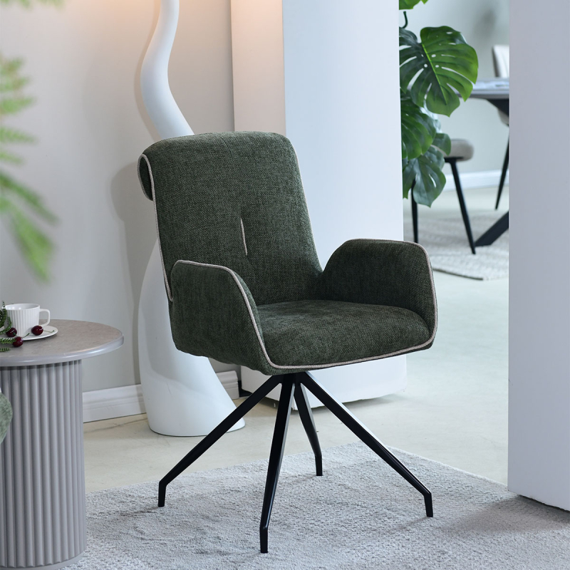 Περιστρεφόμενη Καρέκλα Τραπεζαρίας (66x58x90) Spitishop Cypress Green