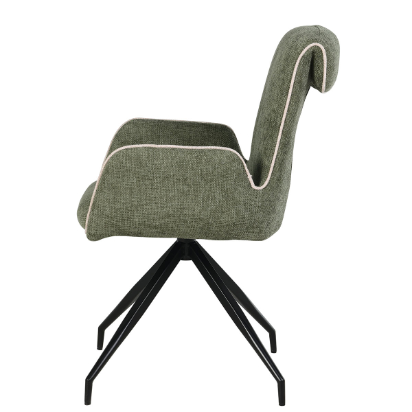 Περιστρεφόμενη Καρέκλα Τραπεζαρίας (66x58x90) Spitishop Cypress Green