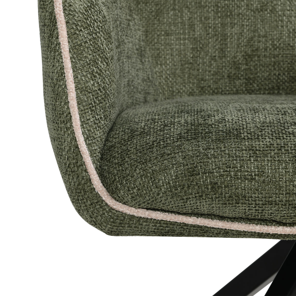 Περιστρεφόμενη Καρέκλα Τραπεζαρίας (66x58x90) Spitishop Cypress Green