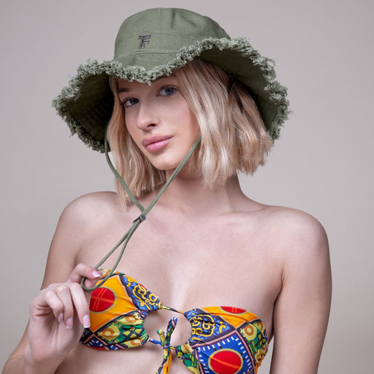 Καπέλο Bucket Feel Touch Caribbean Khaki Home Θαλάσσης Spitishop
