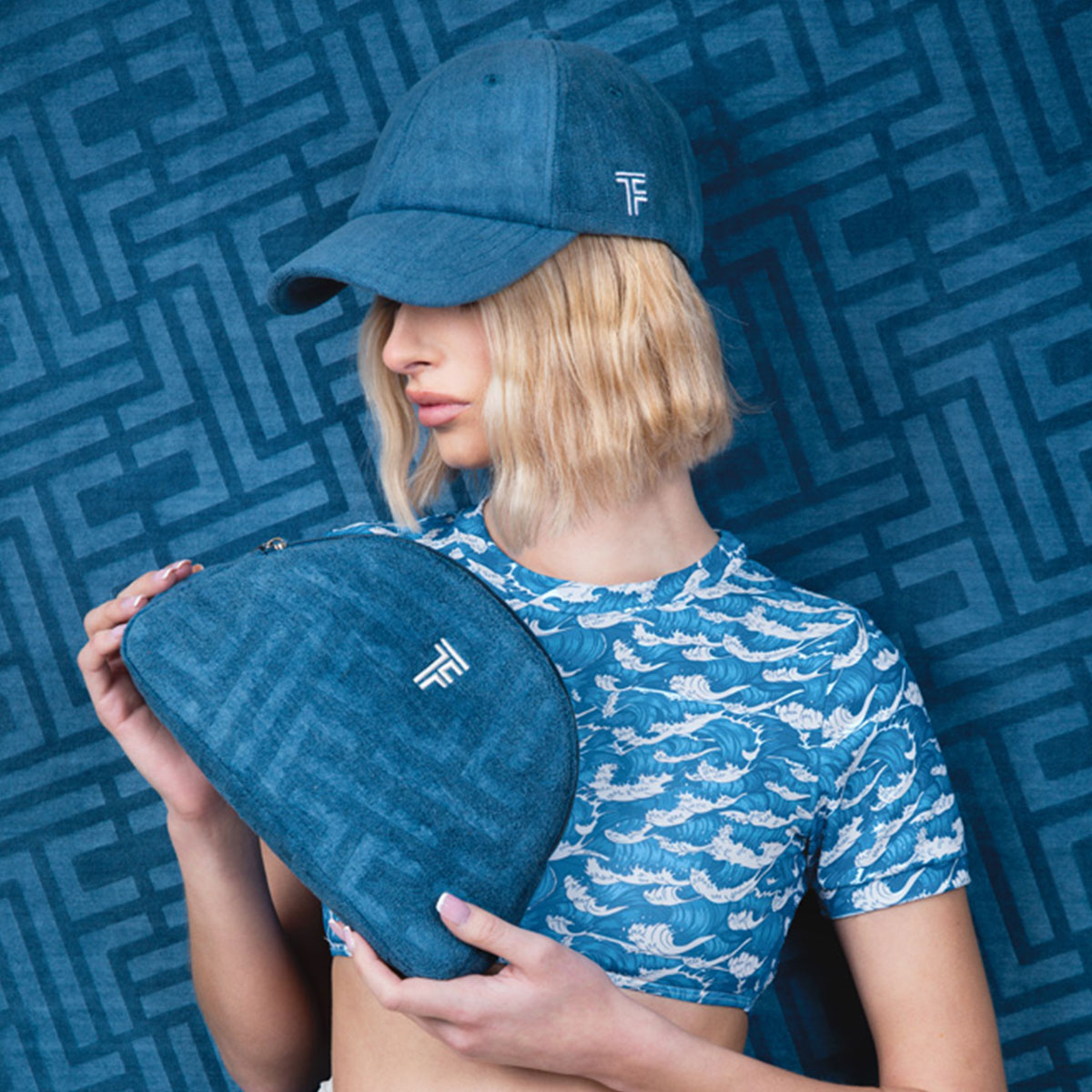 Καπέλο Jockey Feel Touch Icon Ocean Blue Home Θαλάσσης Spitishop
