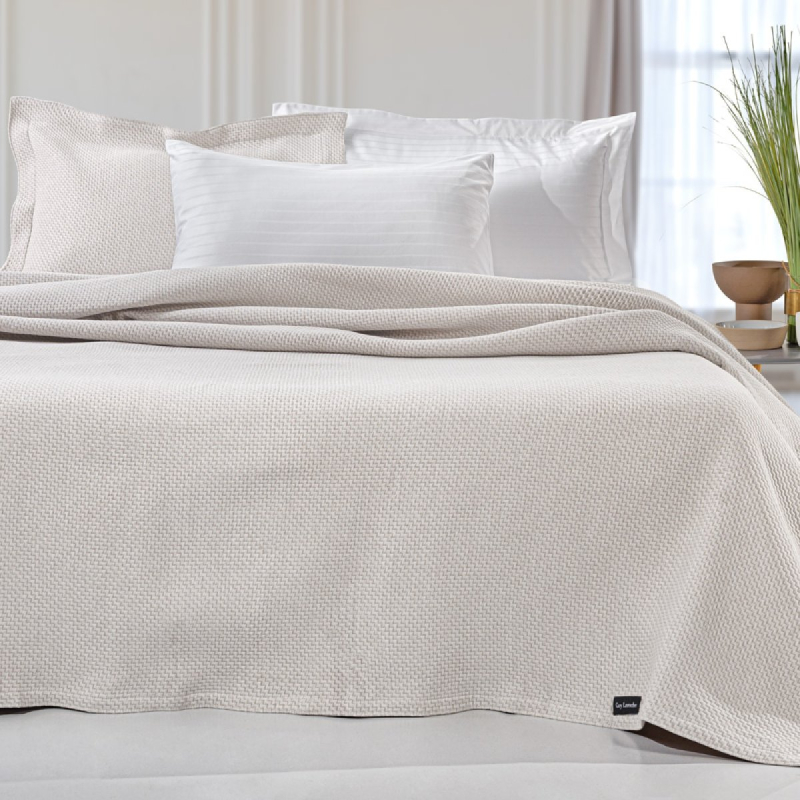 Κουβερτόριο Υπέρδιπλο (245x260) Guy Laroche Slalom Ivory