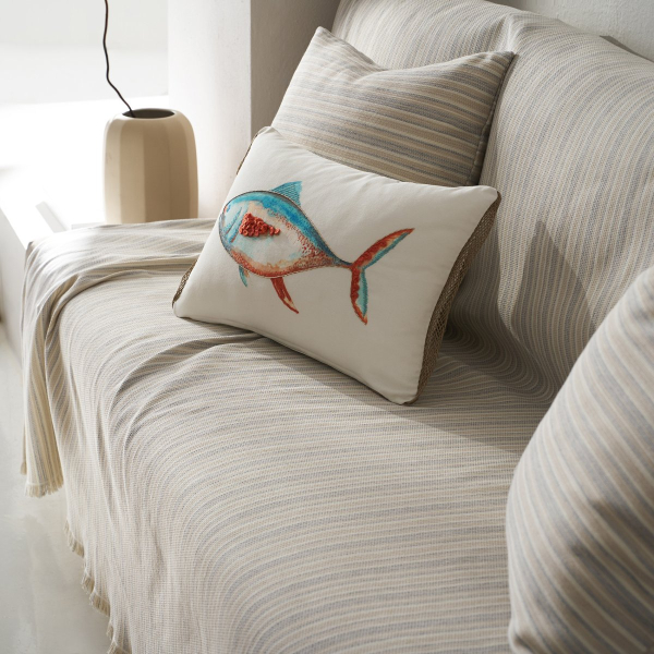 Ριχτάρι Πολυθρόνας (180x180) Gofis Home Nymeria Light Grey 574/15