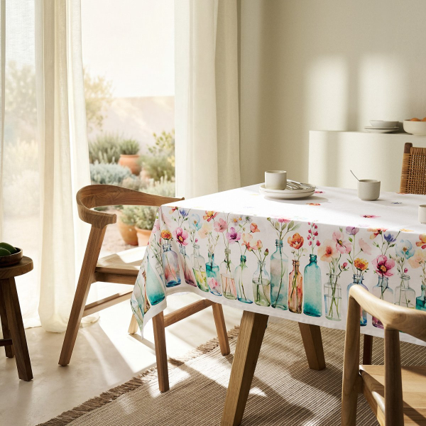 Αλέκιαστο Τραπεζομάντηλο (135x135) Gofis Home Geraldine 594