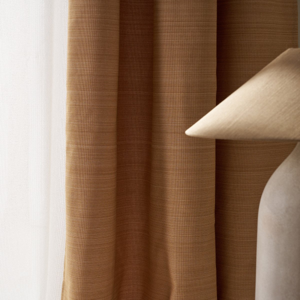 Κουρτίνα (130x270) Με Τρέσα Gofis Home Teyana Mustard Yellow 656/04