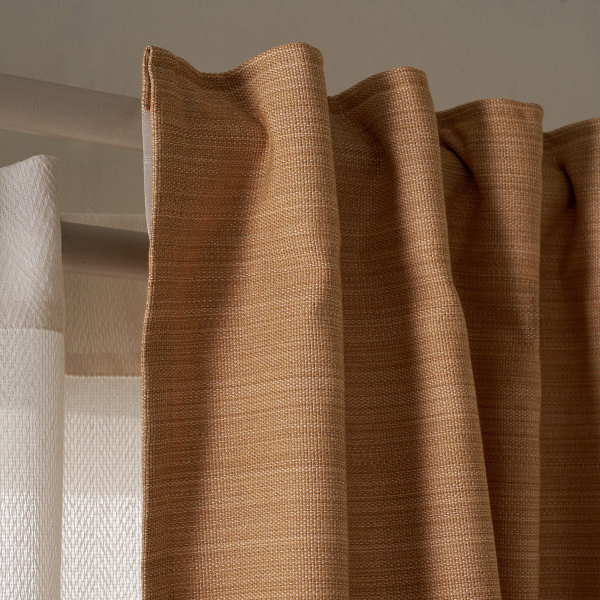 Κουρτίνα (130x270) Με Τρέσα Gofis Home Teyana Mustard Yellow 656/04