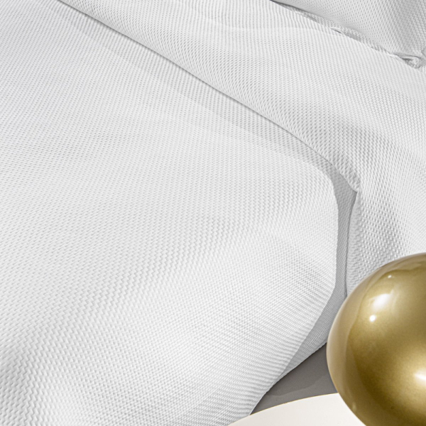 Κουβερτόριο Υπέρδιπλο (245x260) Guy Laroche Slalom White