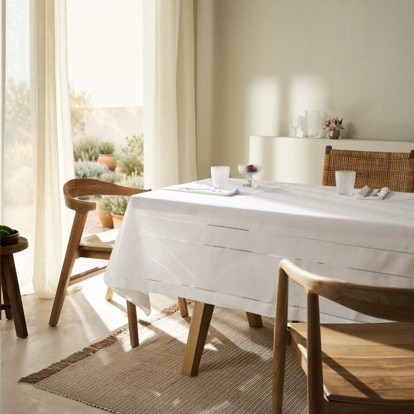 Τραπεζομάντηλο (160x360) Gofis Home Lorelai Off White 197/05