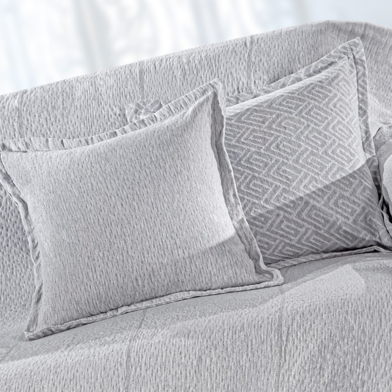 Διακοσμητική Μαξιλαροθήκη 2 Όψεων (40x40) Guy Laroche Soho Silver