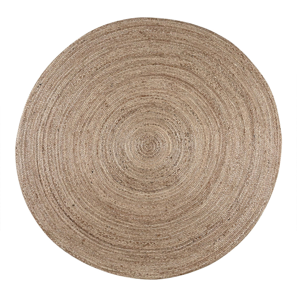 Στρογγυλό Χαλί All Season (Φ150) Pol Rugs & Mats Jute Grey Natural