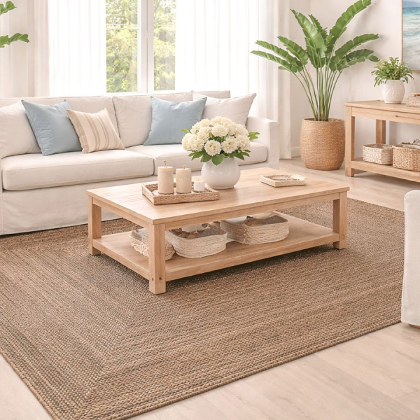 Χαλί Καλοκαιρινό (240x340) Pol Rugs & Mats Jute Grey Nat