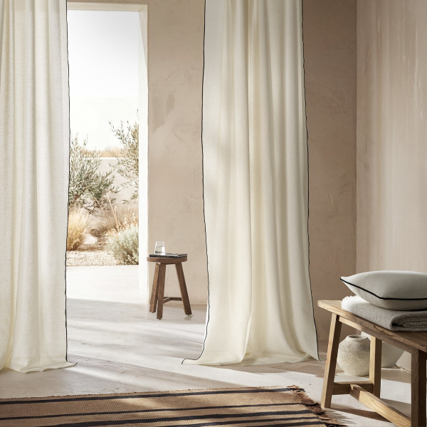 Κουρτίνα (140x280) Με Τρέσα Gofis Home Nedda Black 614/14