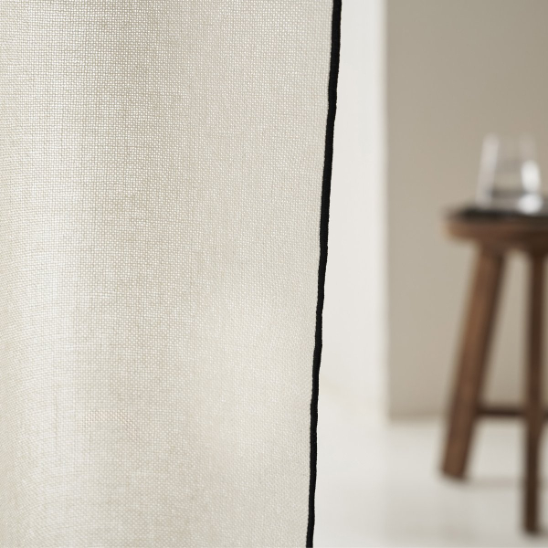 Κουρτίνα (140x280) Με Τρέσα Gofis Home Nedda Black 614/14