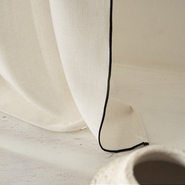 Κουρτίνα (140x280) Με Τρέσα Gofis Home Nedda Black 614/14