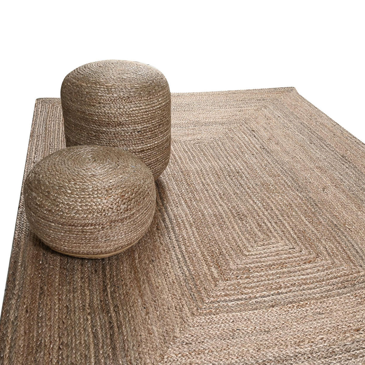 Χαλί Καλοκαιρινό (160X230) Pol Rugs Mats Jute Grey Natural Home Χαλιά Σαλονιού Spitishop