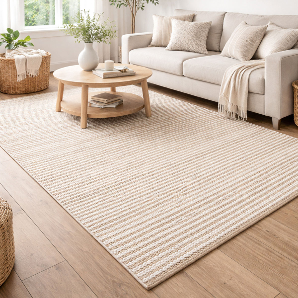 Χαλί All Season (120x170) Pol Rugs & Mats Natural/White