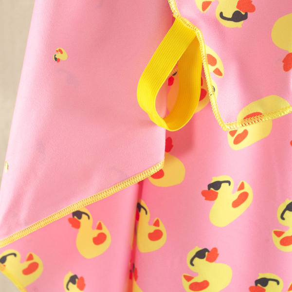 Πετσέτα Θαλάσσης Microfiber 2 Όψεων (90x160) Rythmos Duck Pink