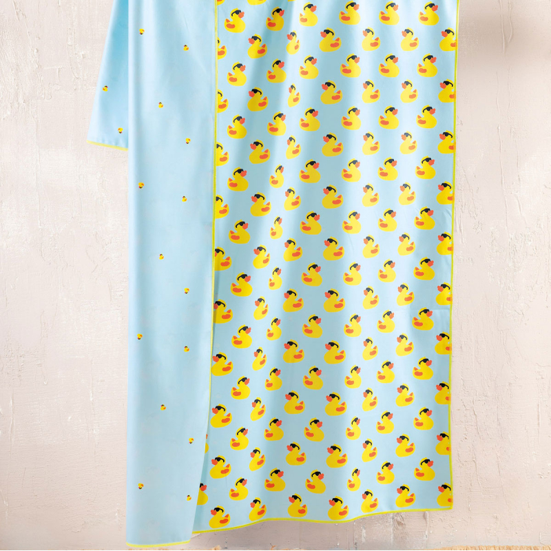 Πετσέτα Θαλάσσης Microfiber 2 Όψεων (90x160) Rythmos Duck Aqua