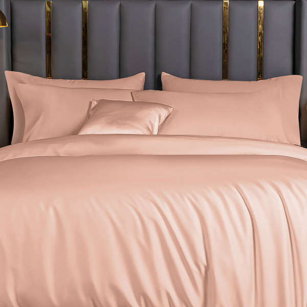 Ζεύγος Μαξιλαροθήκες Oxford (50x70) Rythmos Bamboo Salmon