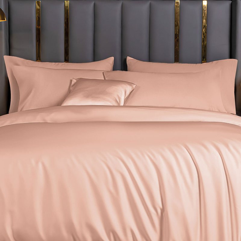 Ζεύγος Μαξιλαροθήκες Oxford (50x70) Rythmos Bamboo Salmon