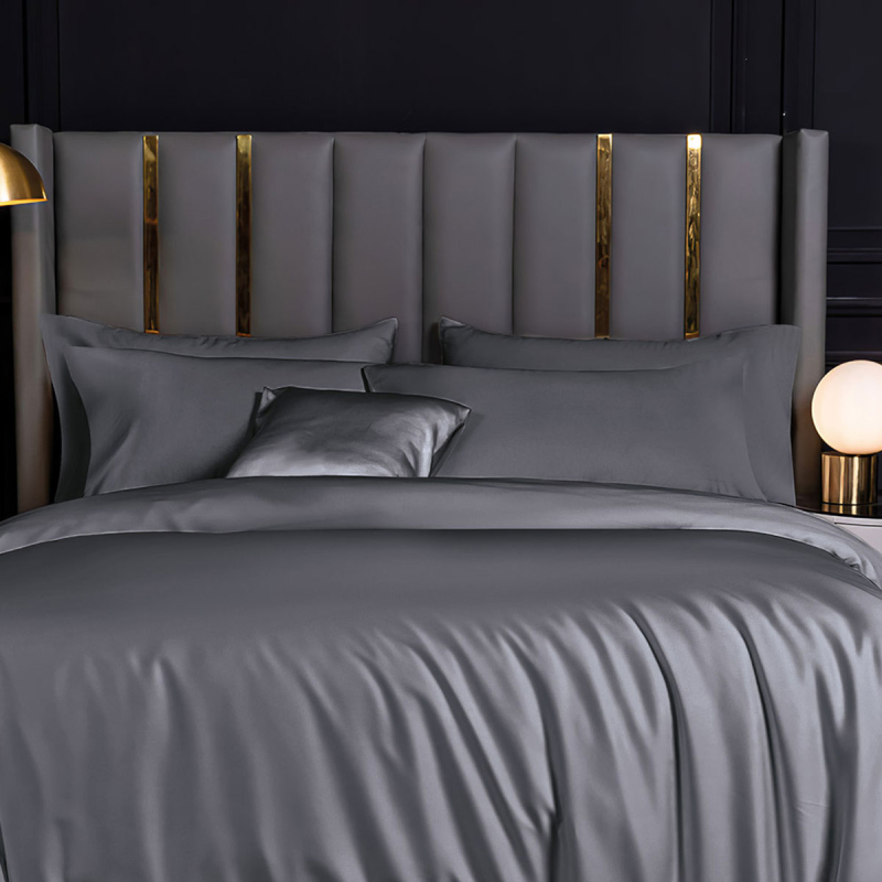 Ζεύγος Μαξιλαροθήκες Oxford (50x70) Rythmos Bamboo D.Grey