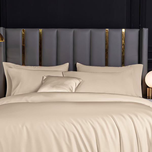 Ζεύγος Μαξιλαροθήκες Oxford (50x70) Rythmos Bamboo Beige