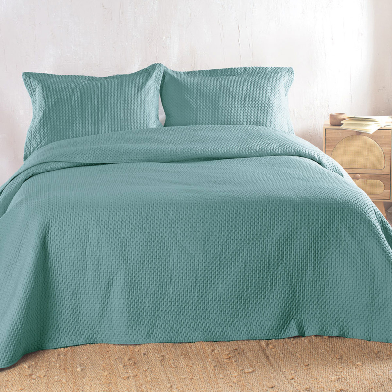 Κουβερλί King Size (Σετ 240x250) Rythmos Allure Petrol