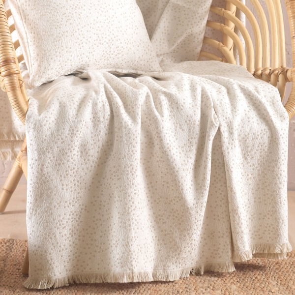 Ριχτάρι Πολυθρόνας (160x180) Rythmos Pixil Ecru