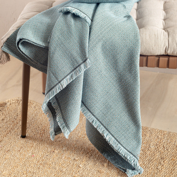 Ριχτάρι Καναπέ Τριθέσιου (180x280) Rythmos Kelsey Blue