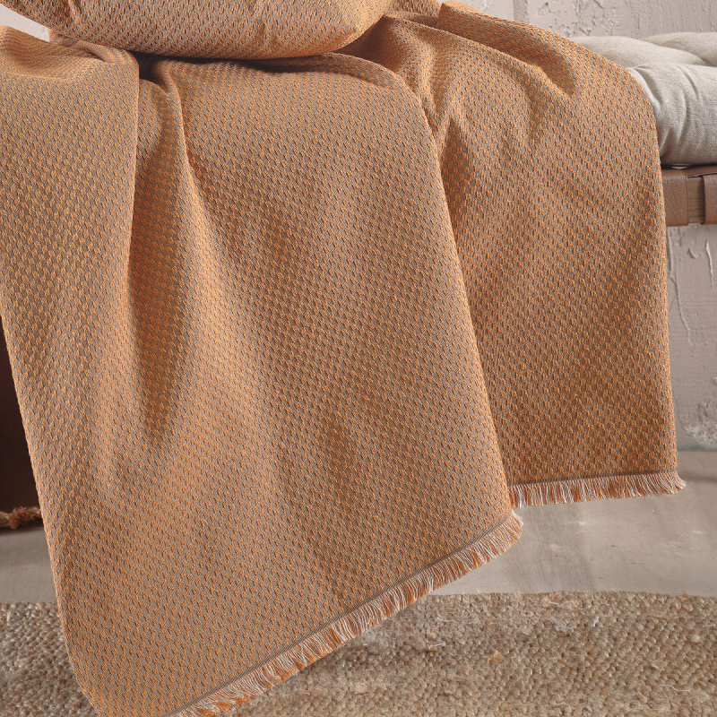 Ριχτάρι Καναπέ Τριθέσιου (180x280) Rythmos Rami Terracotta