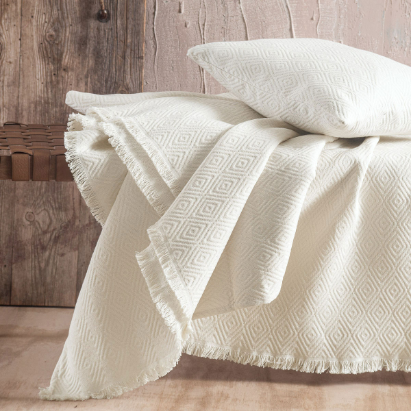 Ριχτάρι Καναπέ Τριθέσιου (180x280) Rythmos Elysse Ecru