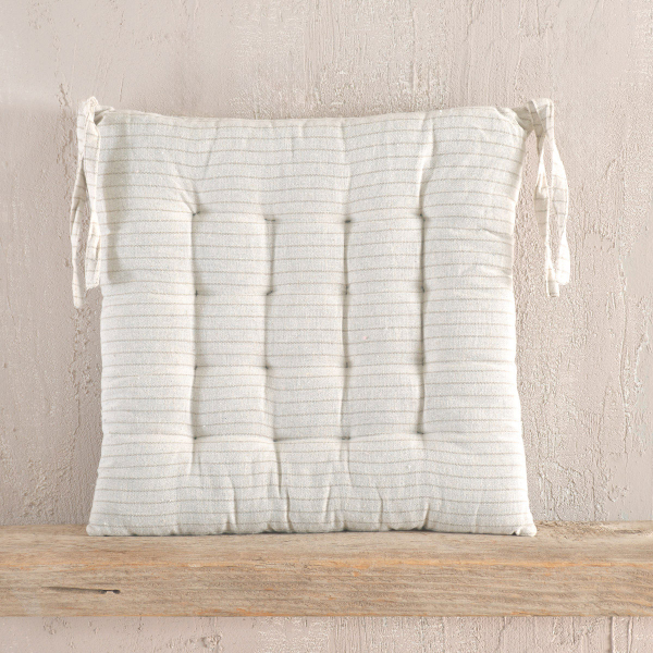 Μαξιλάρι Καρέκλας (40x40) Rythmos Messini Striped Beige