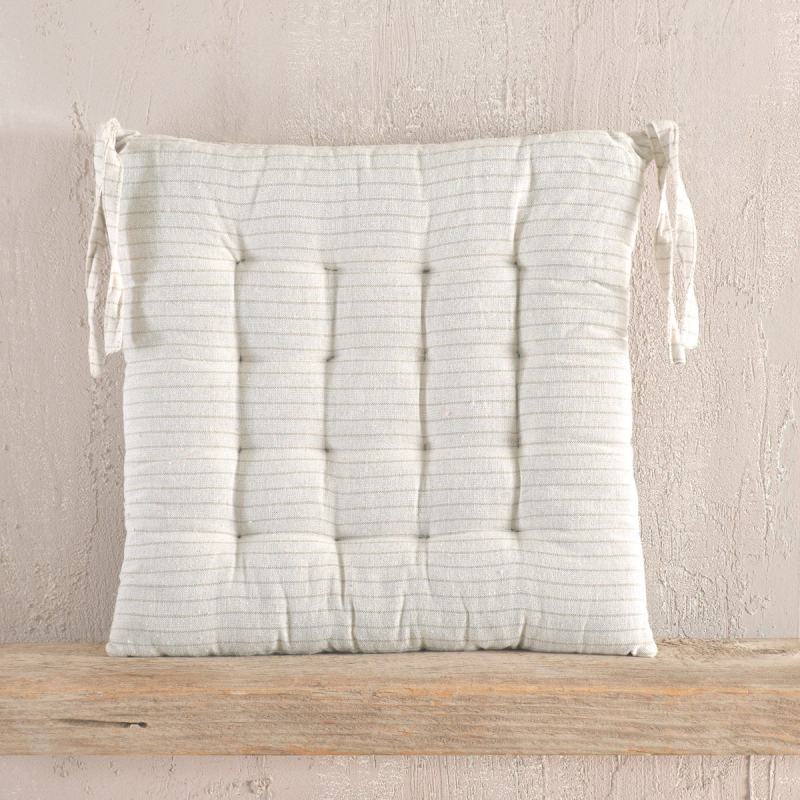 Μαξιλάρι Καρέκλας (40x40) Rythmos Messini Striped Beige