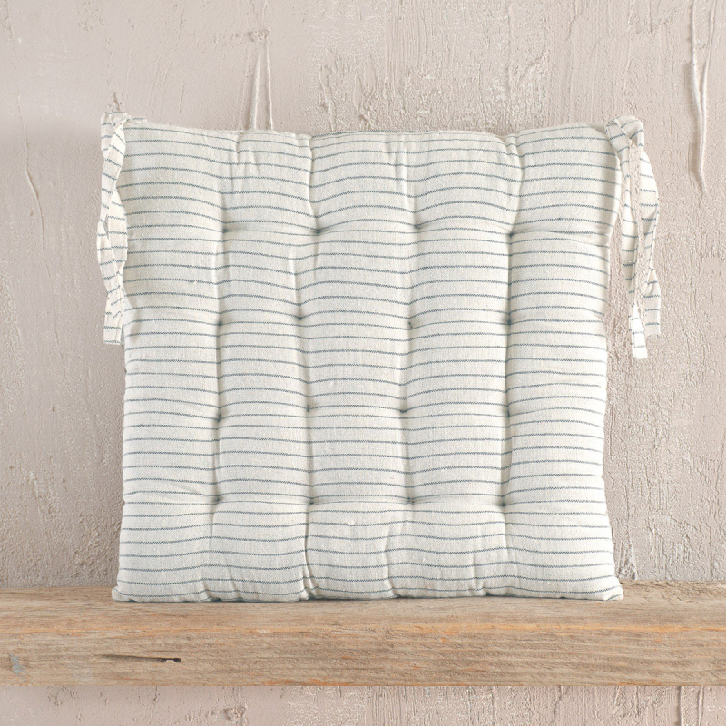 Μαξιλάρι Καρέκλας (40x40) Rythmos Messini Striped Grey