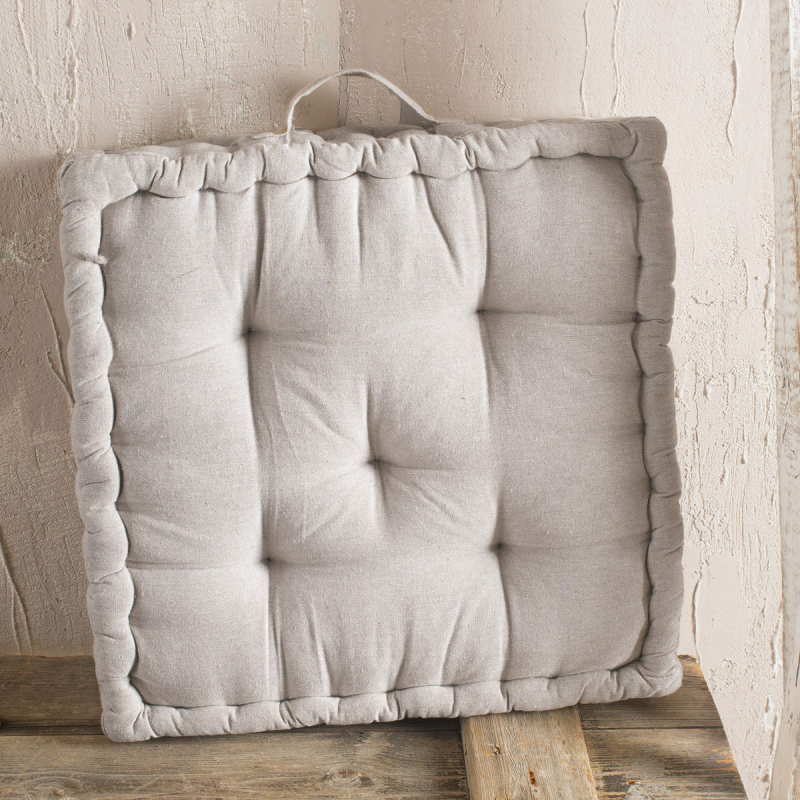 Μαξιλάρα Δαπέδου (50x50x10) Rythmos Kathy Beige