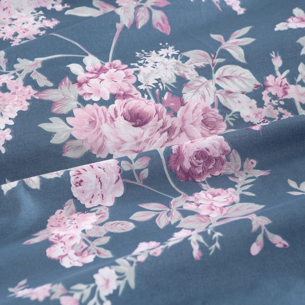 Σεντόνια King Size (Σετ) Rythmos Nova Springtime D.Blue